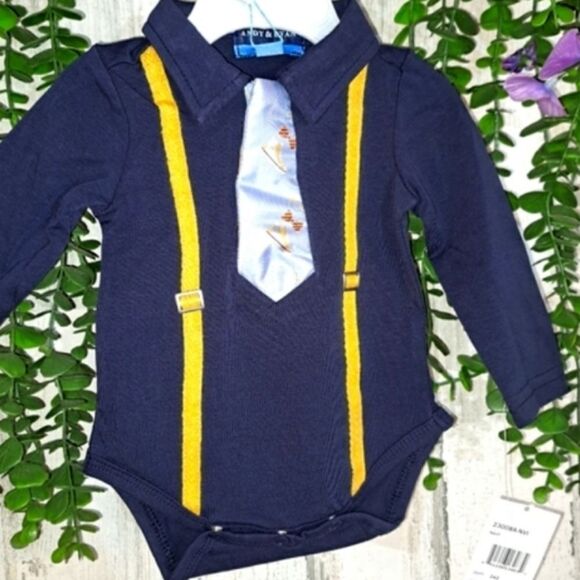 NWT Andy & Evan Onesie ADORABLE Designer wear for Children - Picture 2 of 10